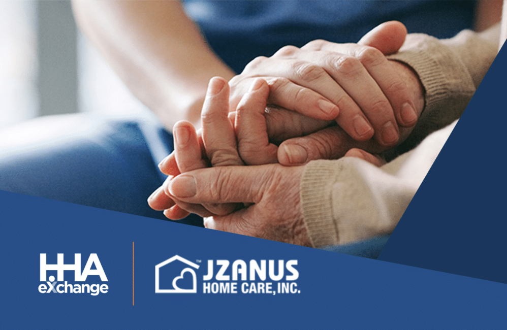 Jzanus Homecare image, two people holding hands