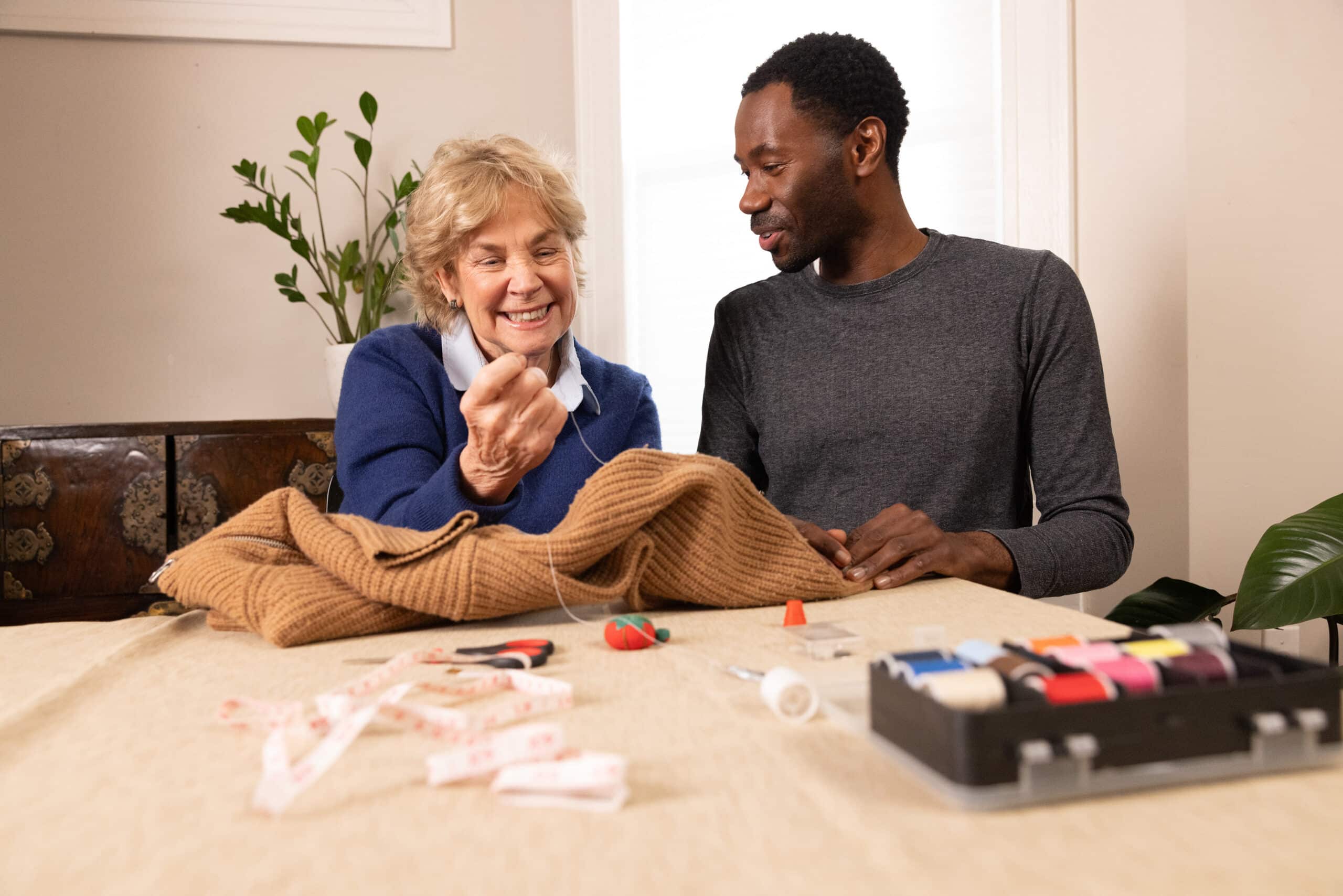 Homecare Woman and Caregiver